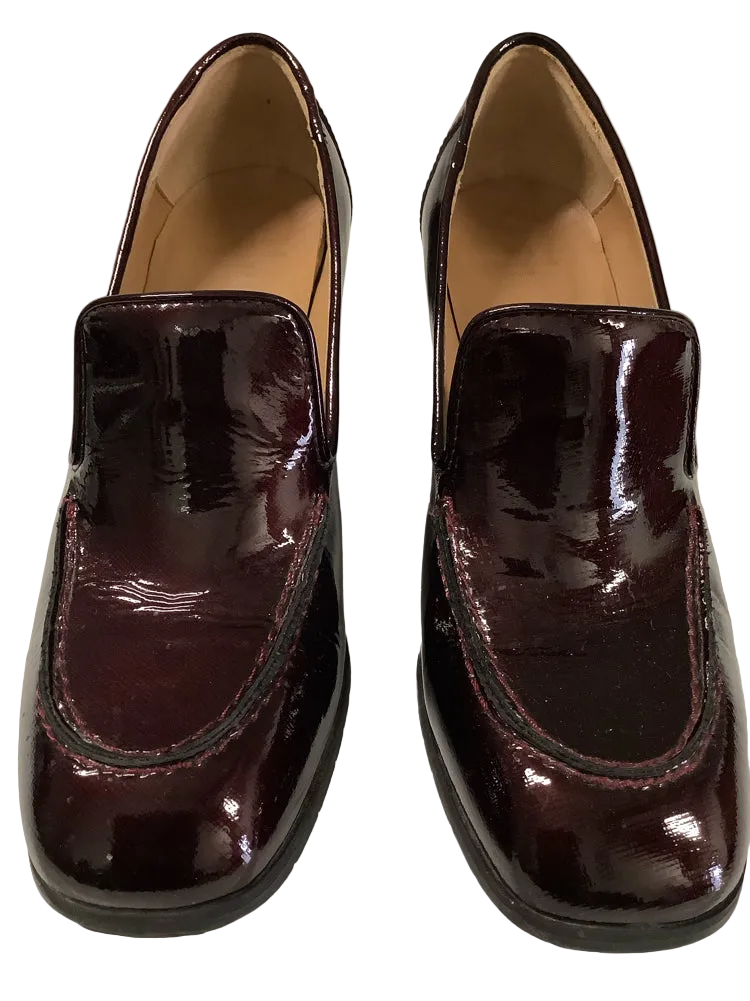 Aquatalia Shoe Size 8 Burgundy MICHELLE Heels