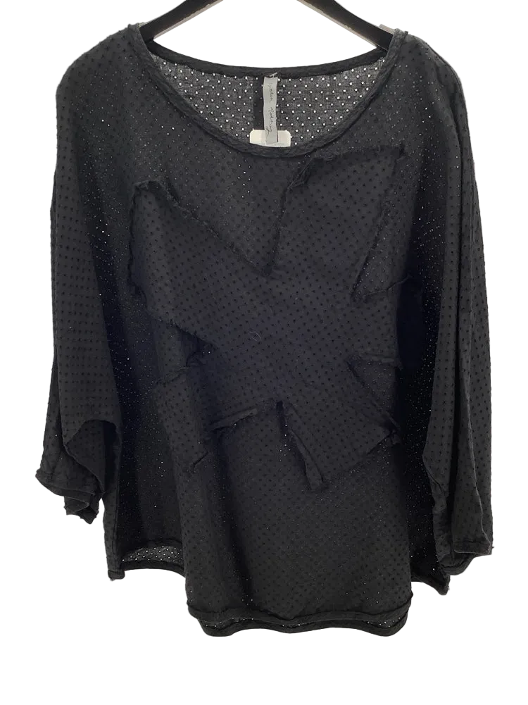 Cynthia Ashby Size XL Black Sedge Shirt