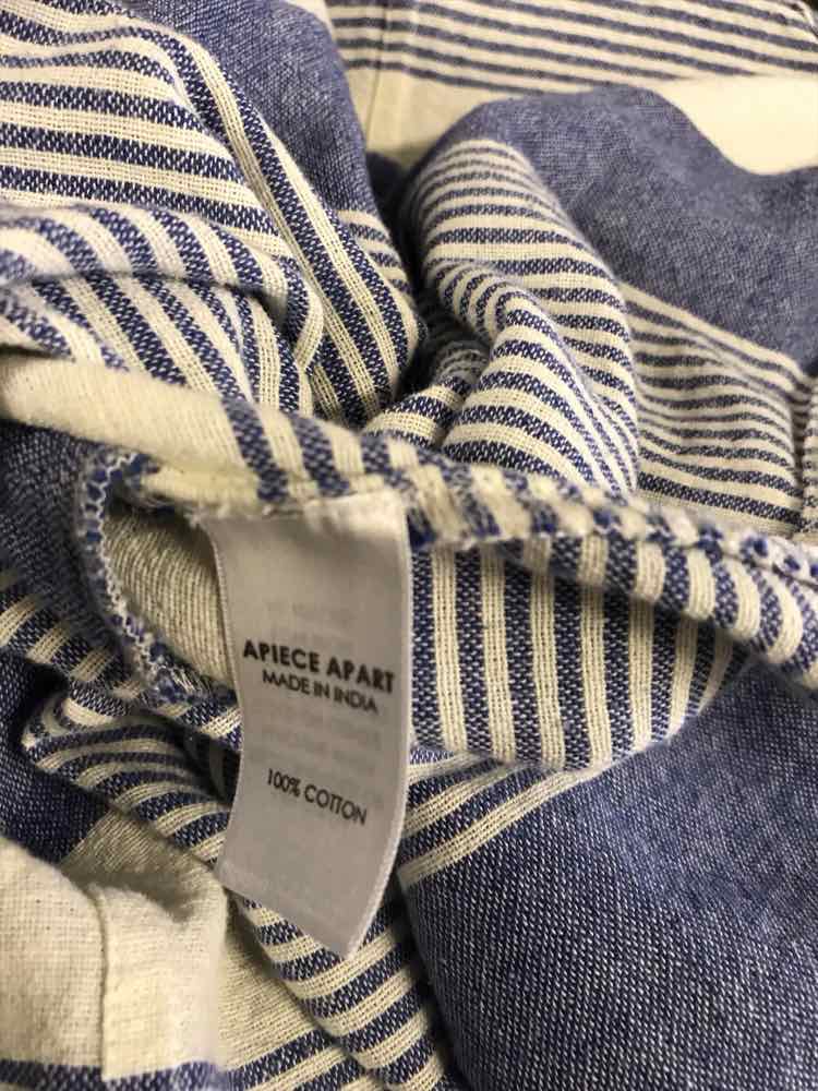 Apiece Apart Size 4 Blue & White Dress