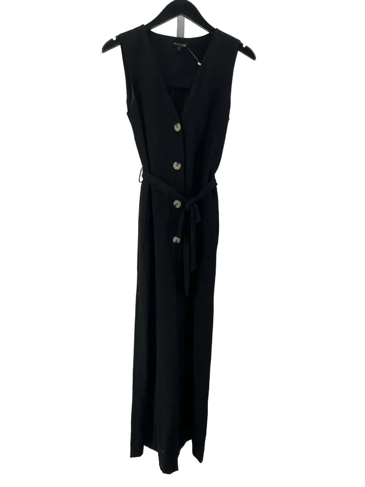 Massimo Dutti Size 4 Black Jumpsuit