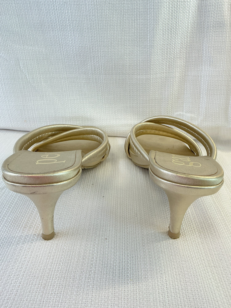 pedro garcia Shoe Size 10 Gold Heels