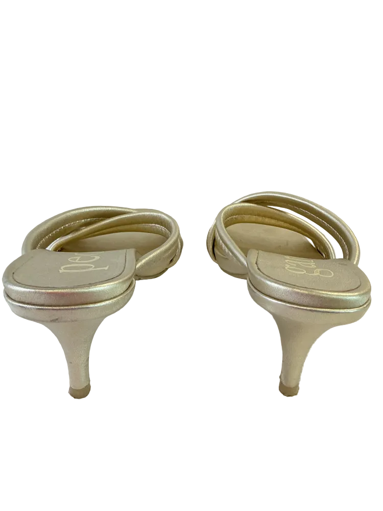 pedro garcia Shoe Size 10 Gold Heels