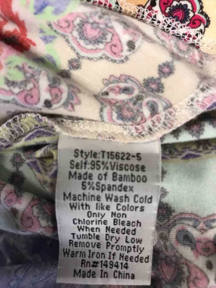 Johnny Was Size M Blue Multi Franco Tank Top