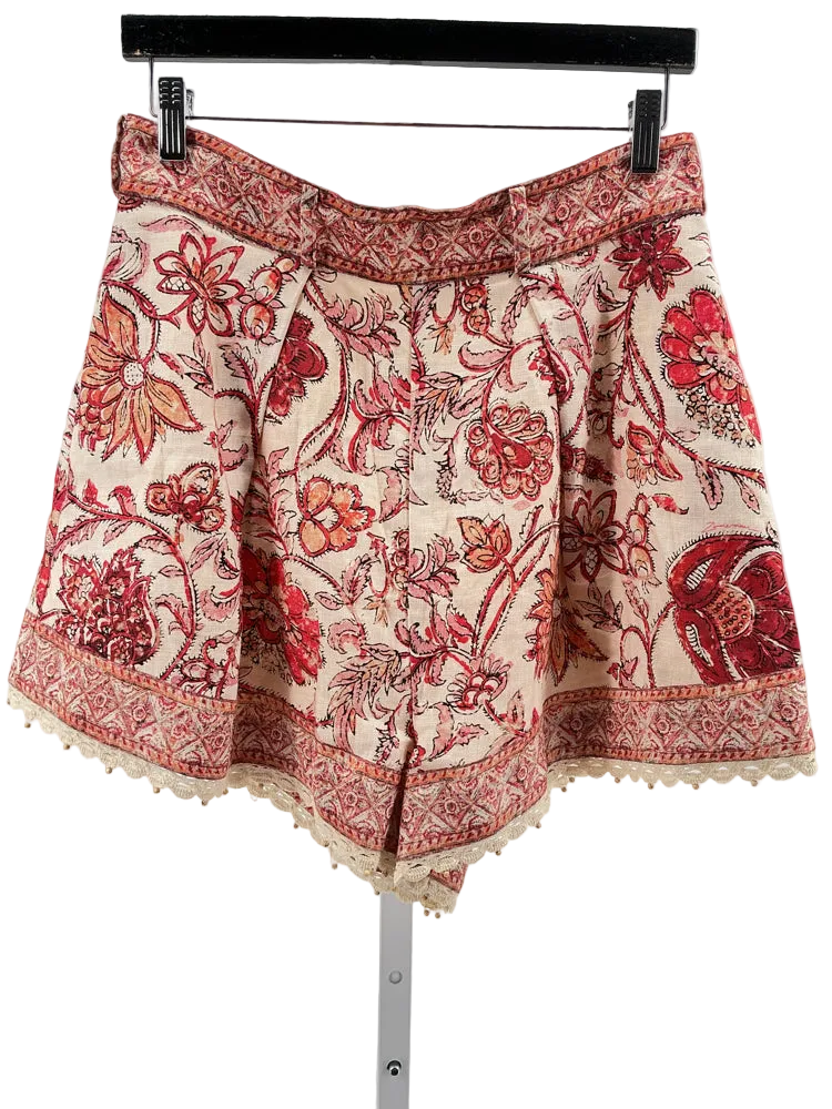 Zimmermann Size 2 Red multi Shorts