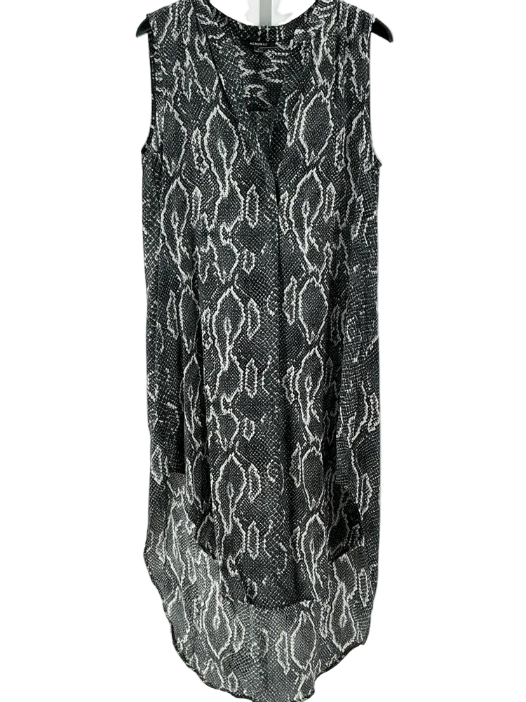 acrobat Size L Gray & White Dress