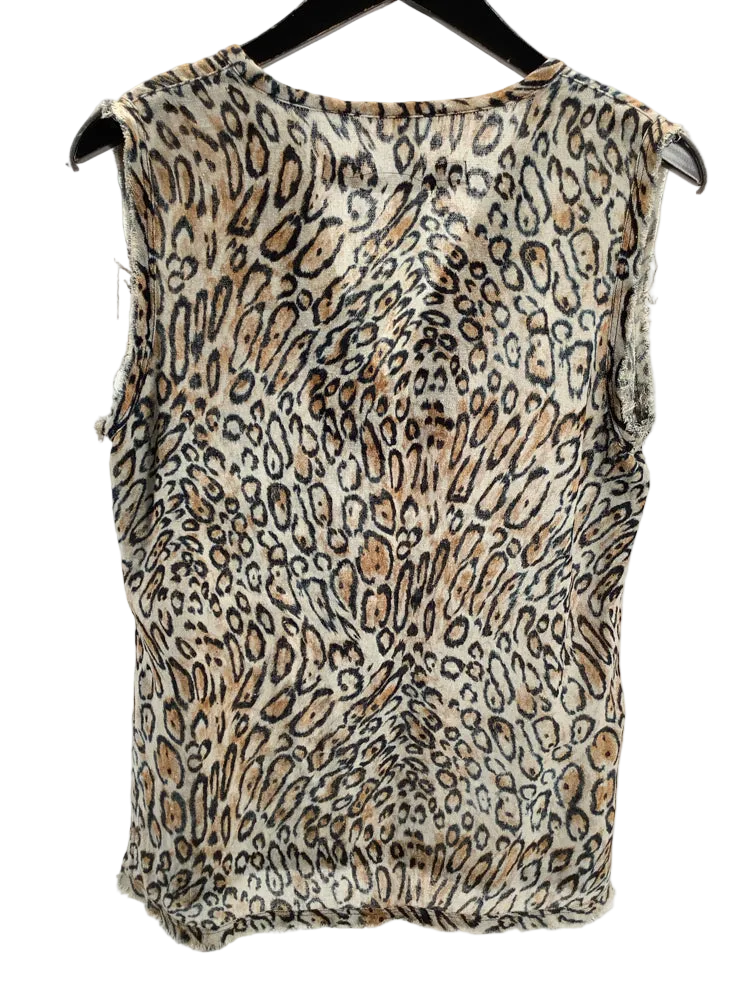 Raquel Allegra Size S Tan Multi Shirt