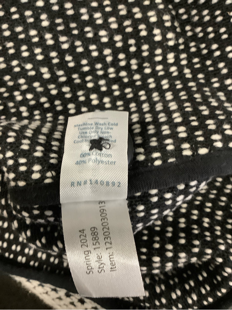 Marine Layer Size L Black & White Birdseye Blazer
