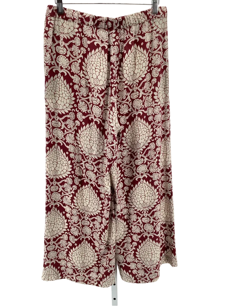 Weekend Max Mara Size M Burgundy & White Pants