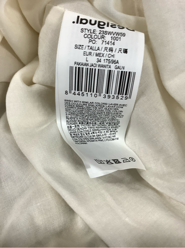 Desigual Size L Cream Dress