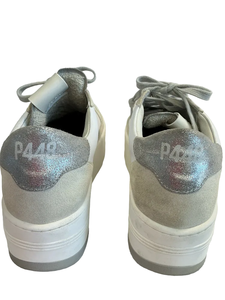 P448 Shoe Size 7.5 White Sneakers