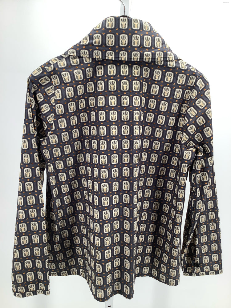 Tina Givens Size S Gray multi Sheila Shirt