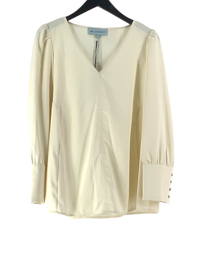 Tuckernuck Size L Cream Shirt