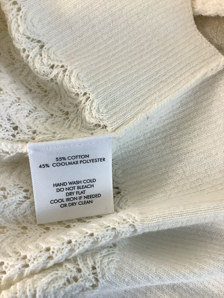 White + Warren Size S White Sweater