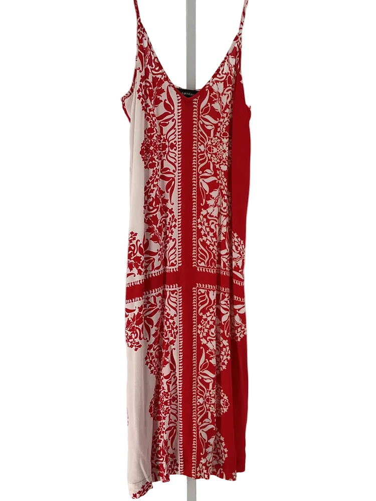 Karen Kane Size S Red & White Dress