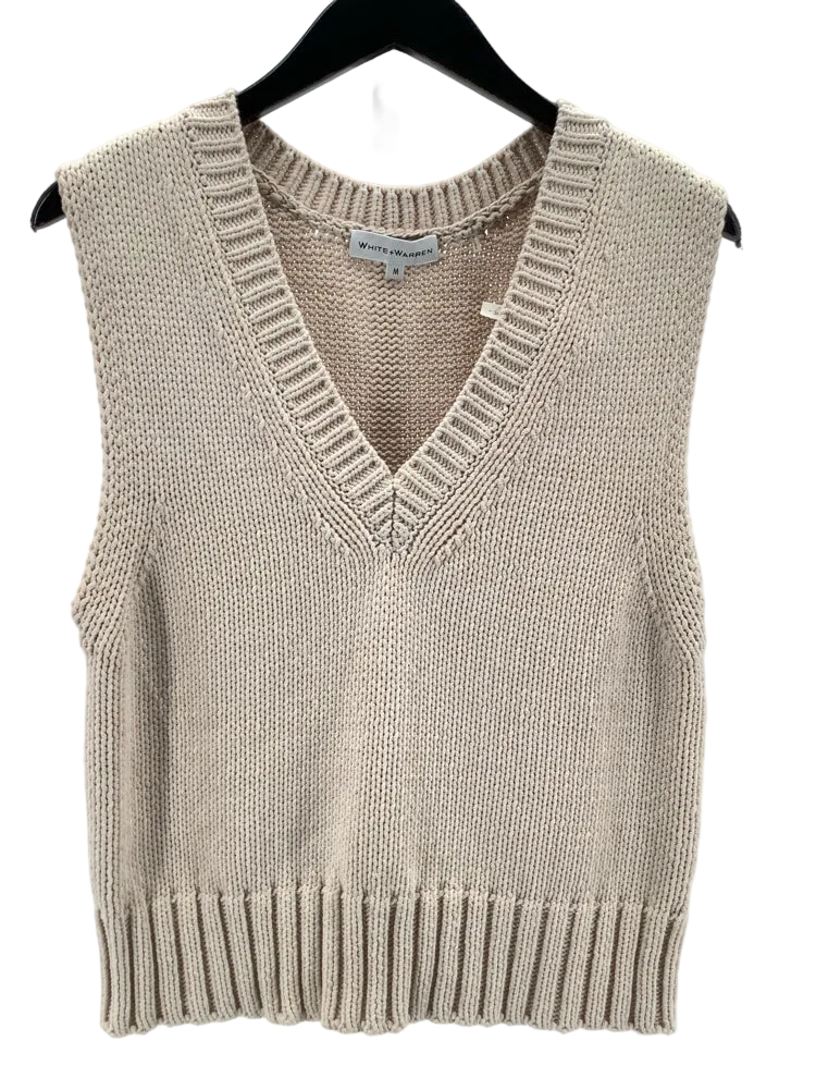 White + Warren Size M Tan Sweater