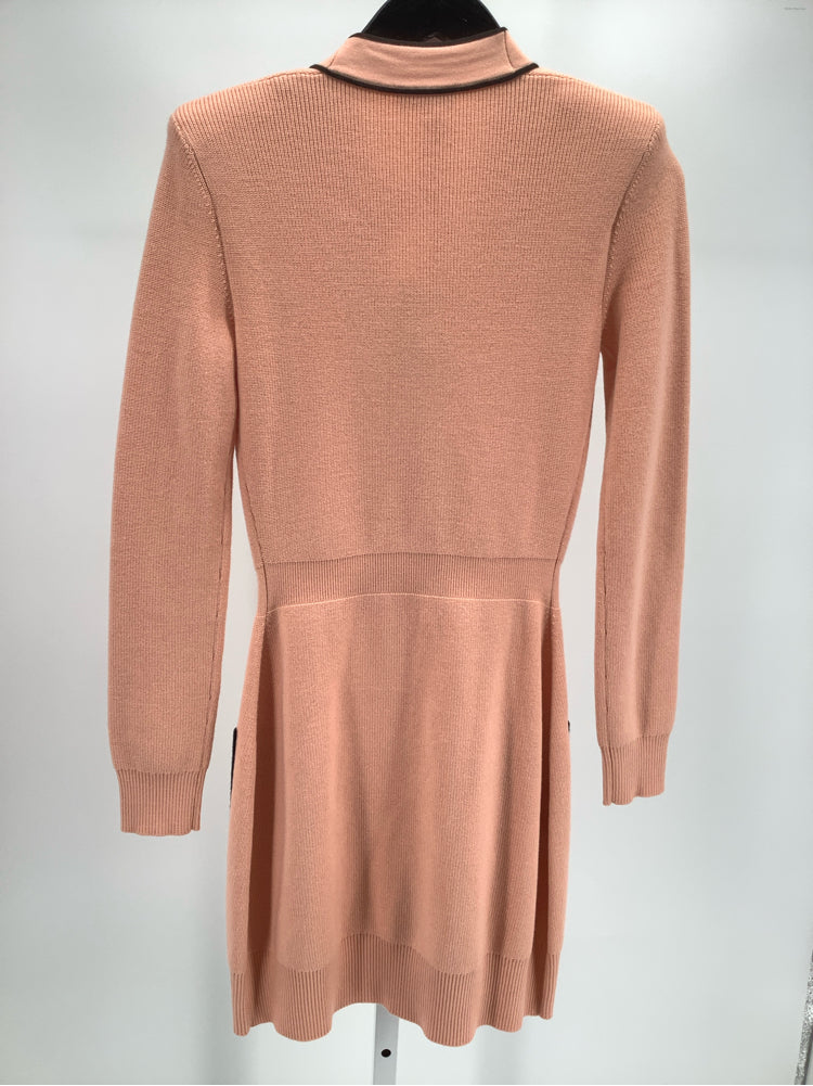 Elisabetta Franchi Size 8 Pink & Black Dress