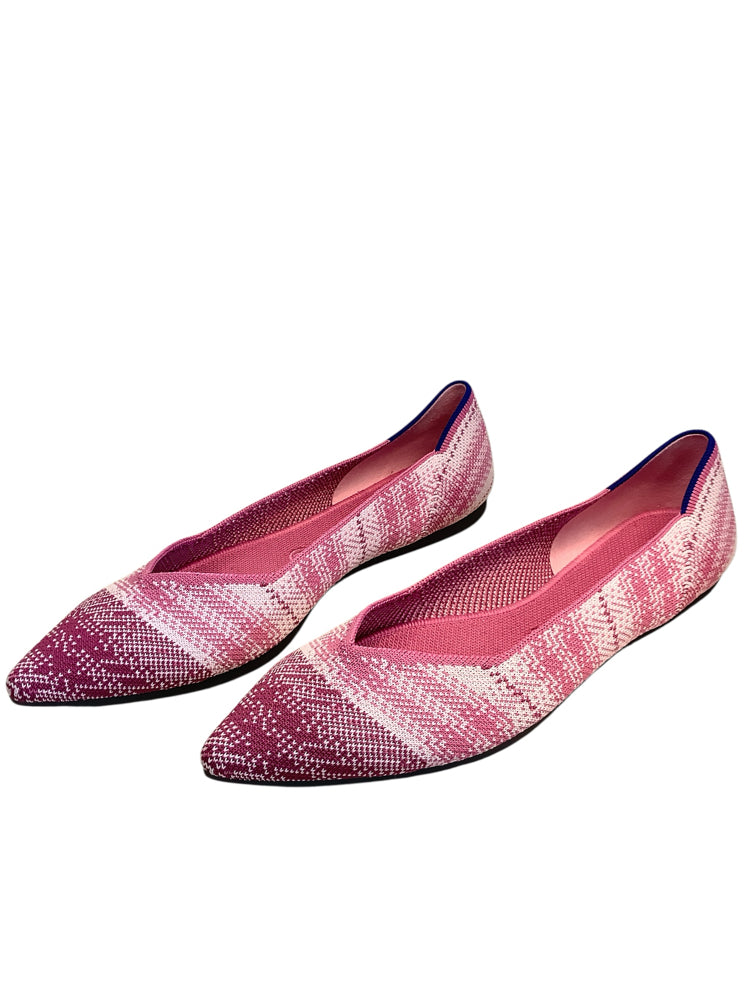 Rothy's Shoe Size 11.5 Pink & White Flats