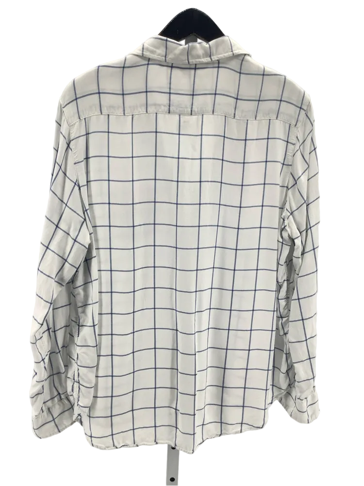 Frank & Eileen Size M White & blue Eileen Shirt