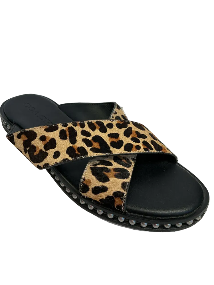 Coach Shoe Size 7.5 Black & Brown Sandals