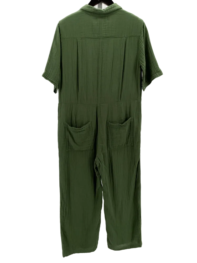Velvet by Graham Spencer Size M Green Jumpsuit