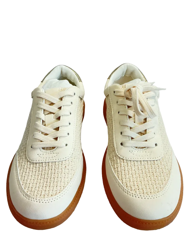 Jcrew Shoe Size 7 Cream Sneakers