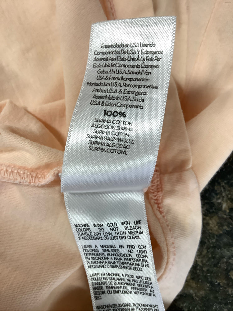 Mother Size XL Peach & Navy Shirt
