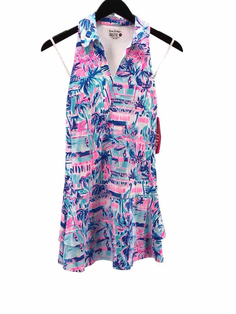 Lilly Pulitzer Luxletic Size XS Blue Multi Dania Dress