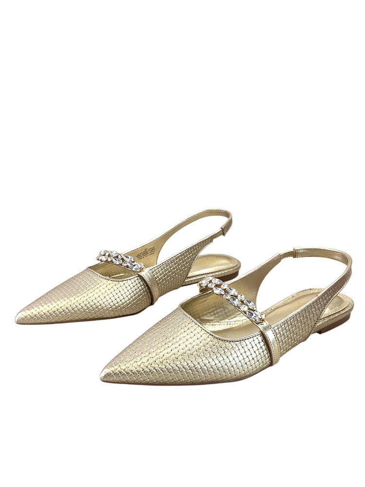 Lilly Pulitzer Shoe Size 8 Gold Flats