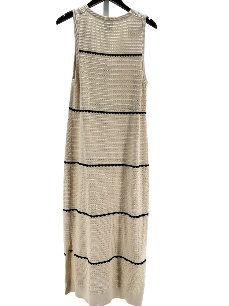 Varley Size L Tan & Black Dress