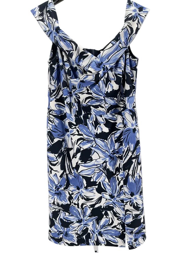 Joseph Ribkoff Size 16 Blue Multi Dress