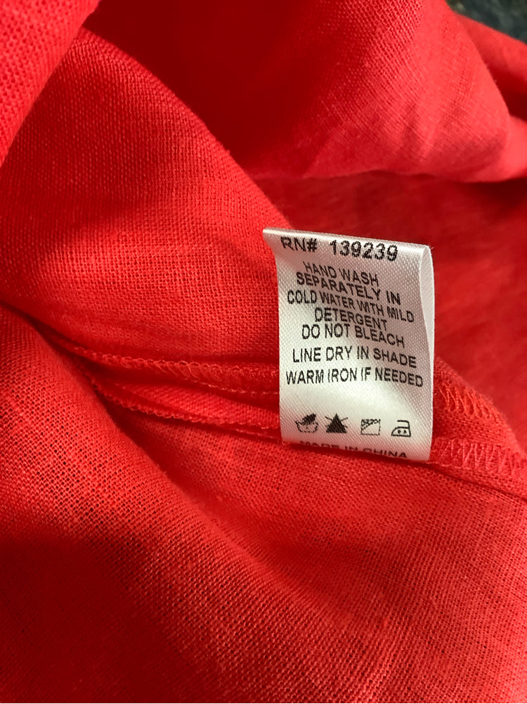 Tuckernuck Size L Red & Pink Amalfi Dress
