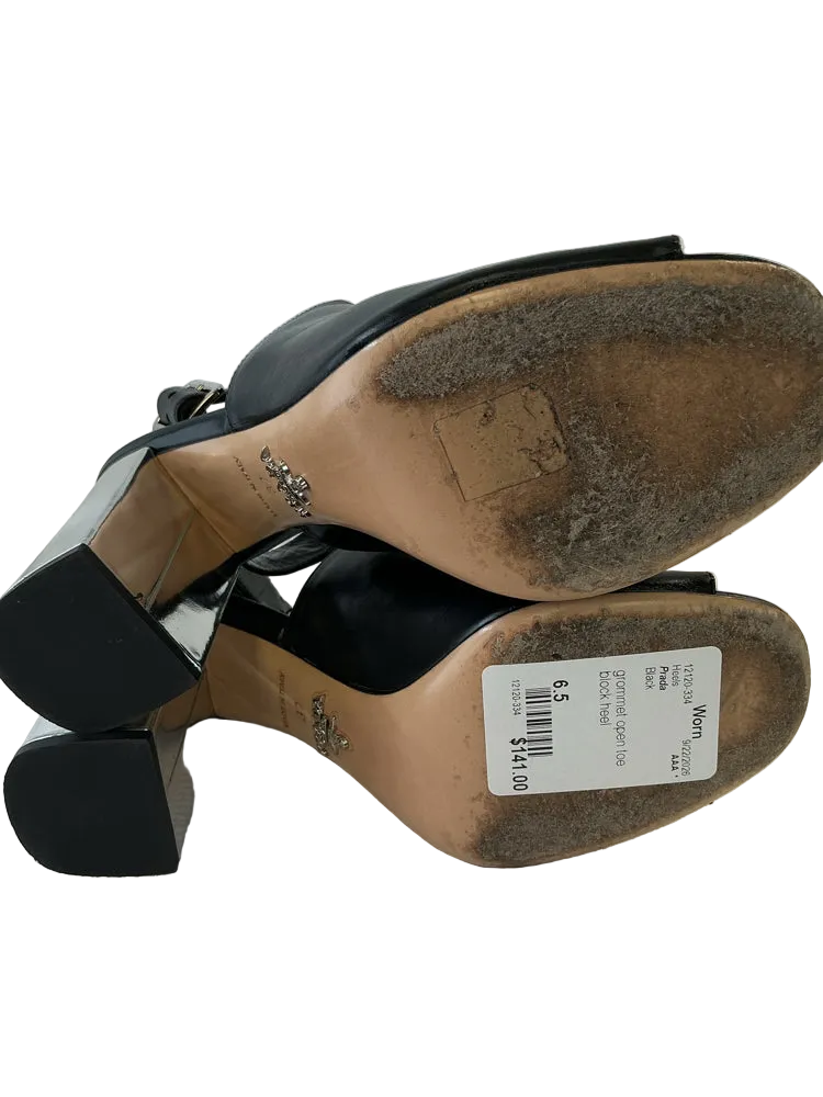Prada Shoe Size 6.5 Black Heels