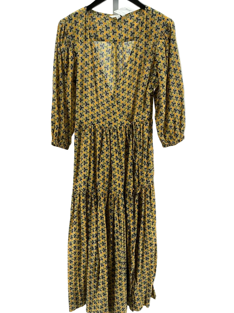 Banana Republic Size S Yellow Multi Dress