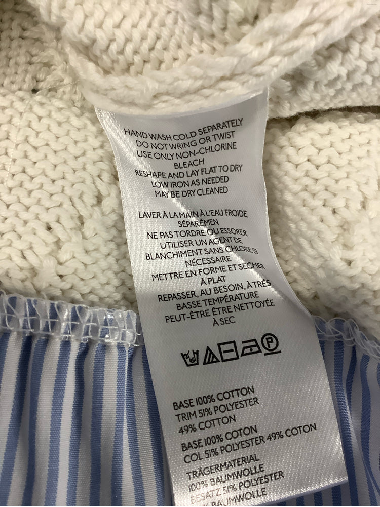 Pilcro Size XXS White multi Twofer Sweater