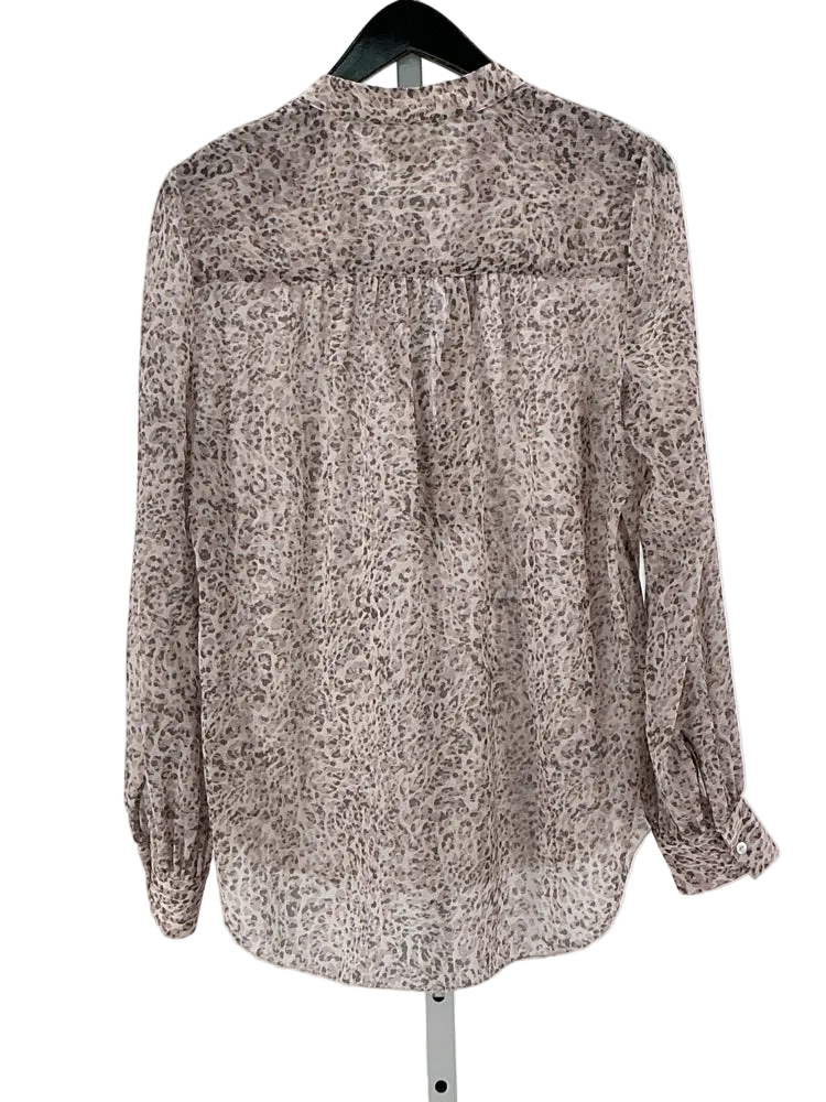 L'Agence Size M Gray & pink Shirt
