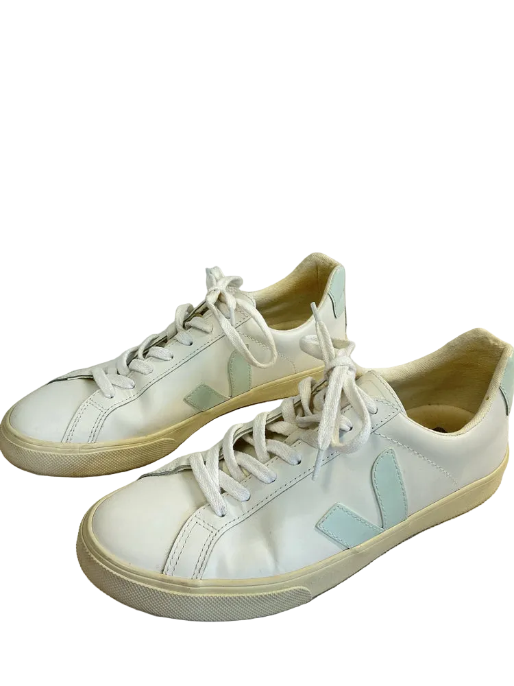 Veja Shoe Size 10 White & blue Sneakers
