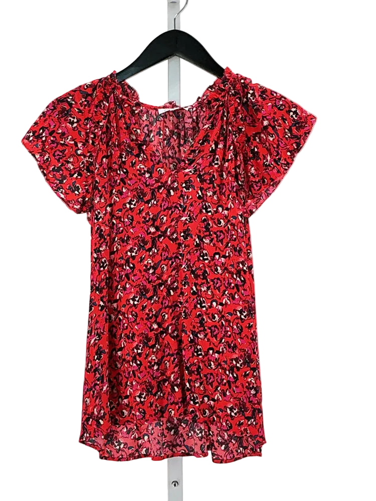 Evereve Size XS Red multi Shirt