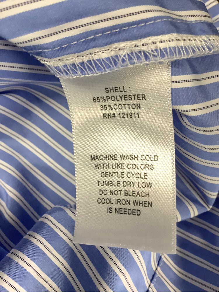 LNA clothing Size S Blue & White Alpine Shirt
