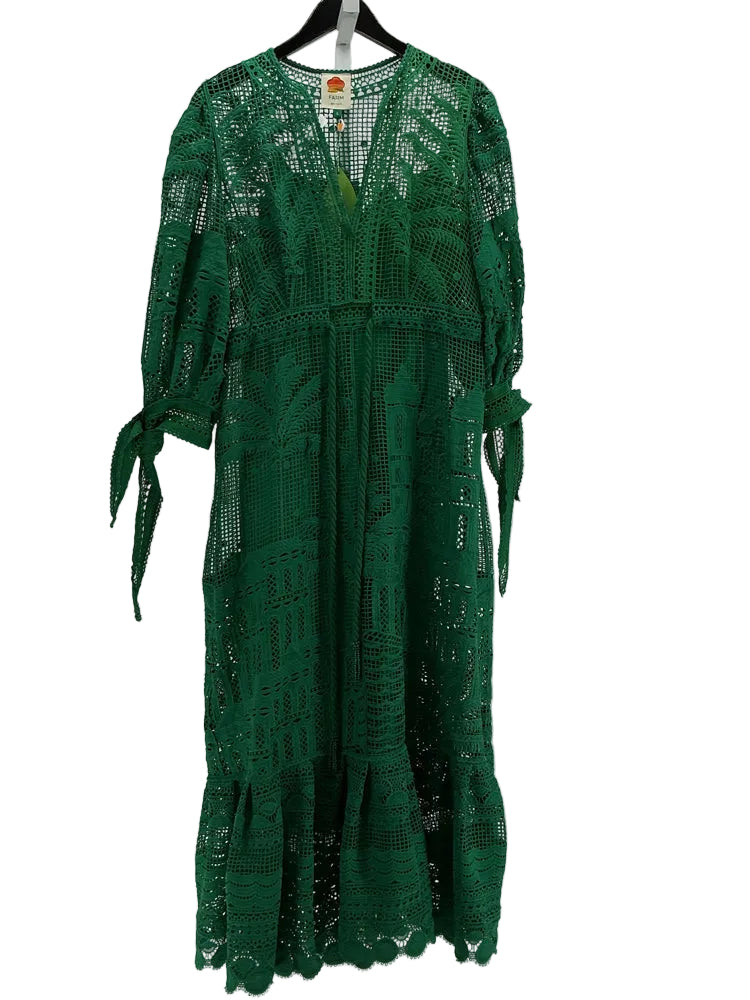 Farm Rio Size S Green Dress