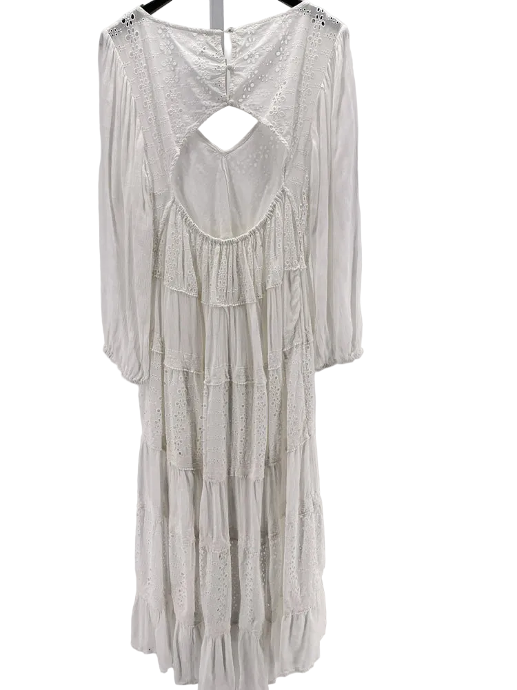 Free People Size L White Mockingbird Dress