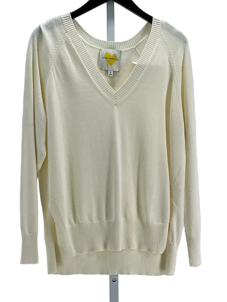 Kerri Rosenthal Size M Cream Lucky Charm Sweater