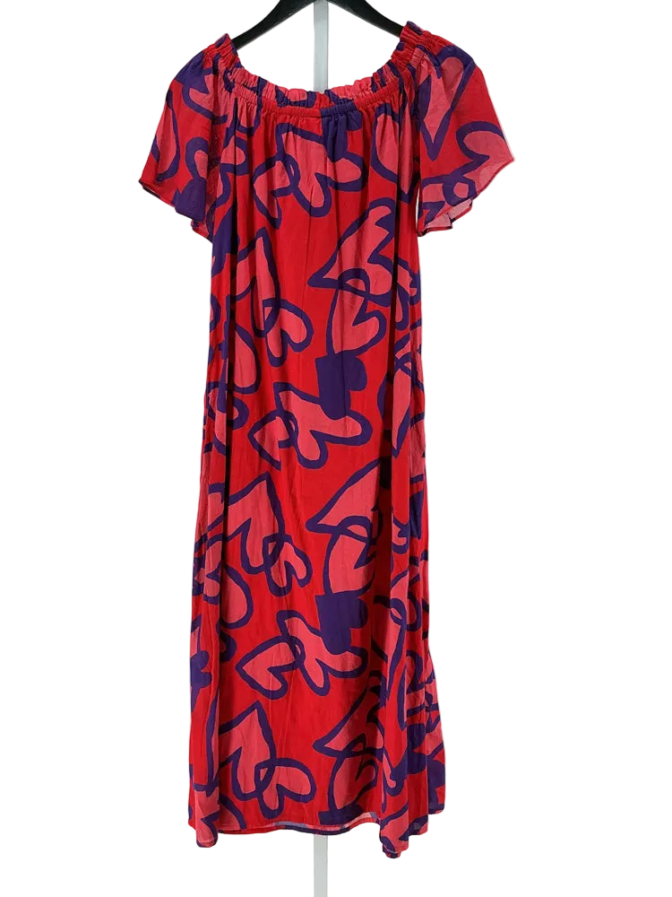 Farm Rio Size XS Red & Blue Dress