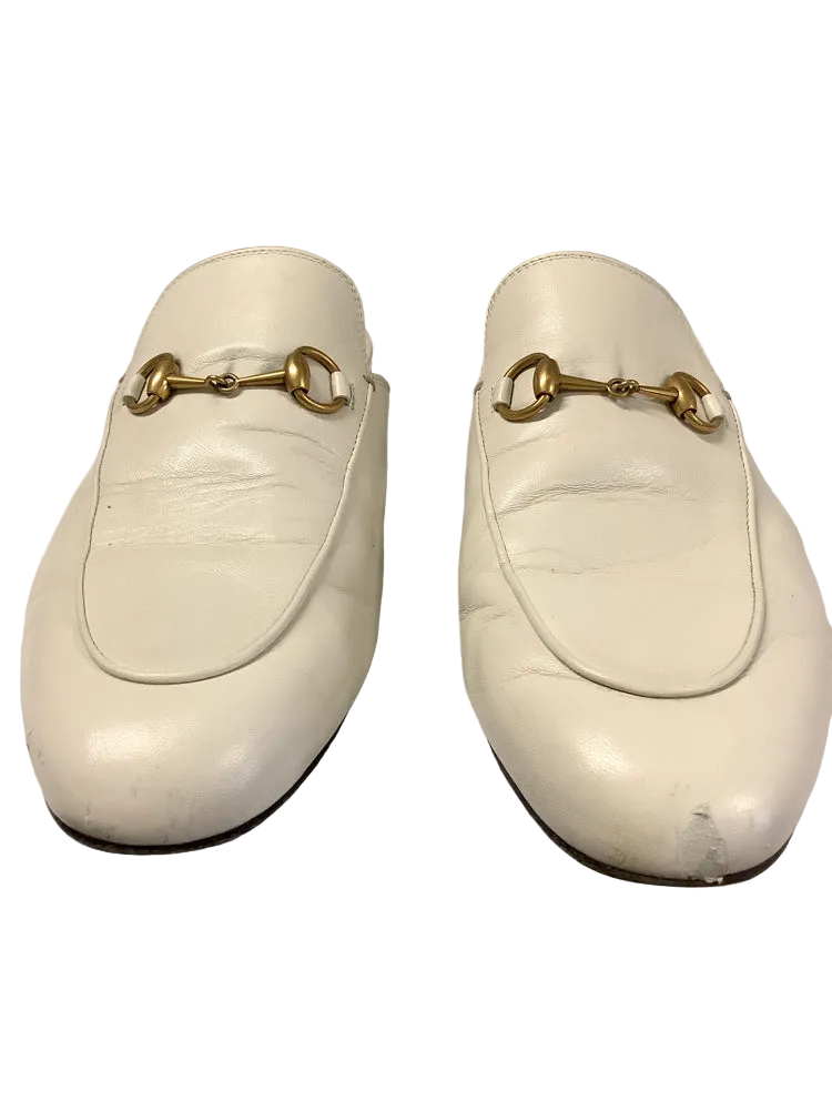 Gucci Shoe Size 9.5 White Mules