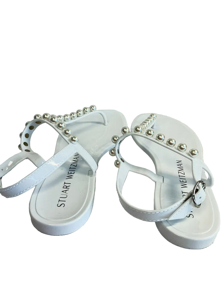 Stuart Weitzman Shoe Size 6 White Sandals