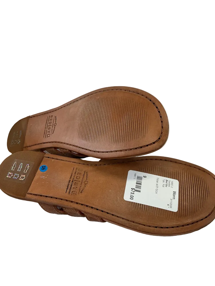Bed Stu Shoe Size 9 Tan Yoli Sandals