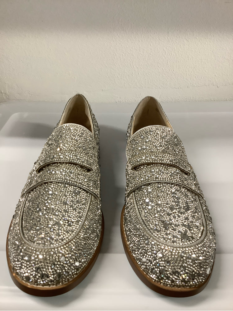 Betsey Johnson Shoe Size 10 Silver Aron Loafers