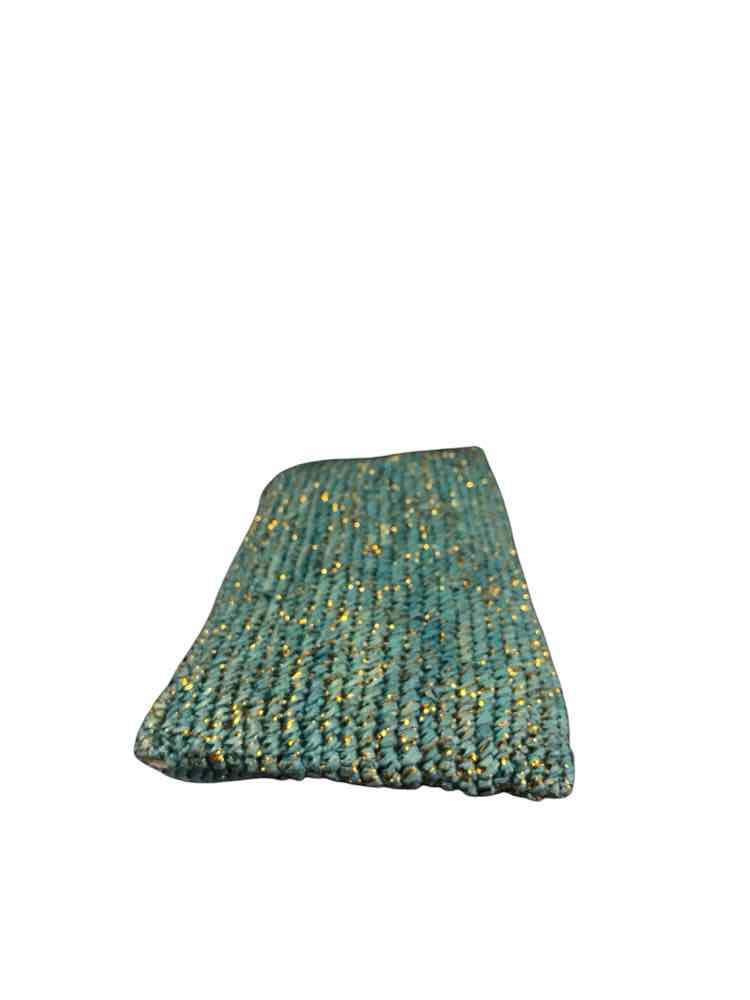 Mar Y Sol Green & Gold Clutch