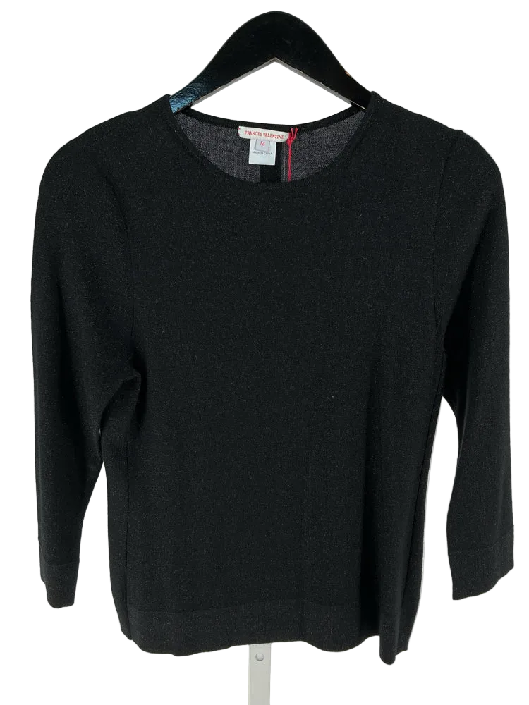 Frances Valentine Size M Black Shirt