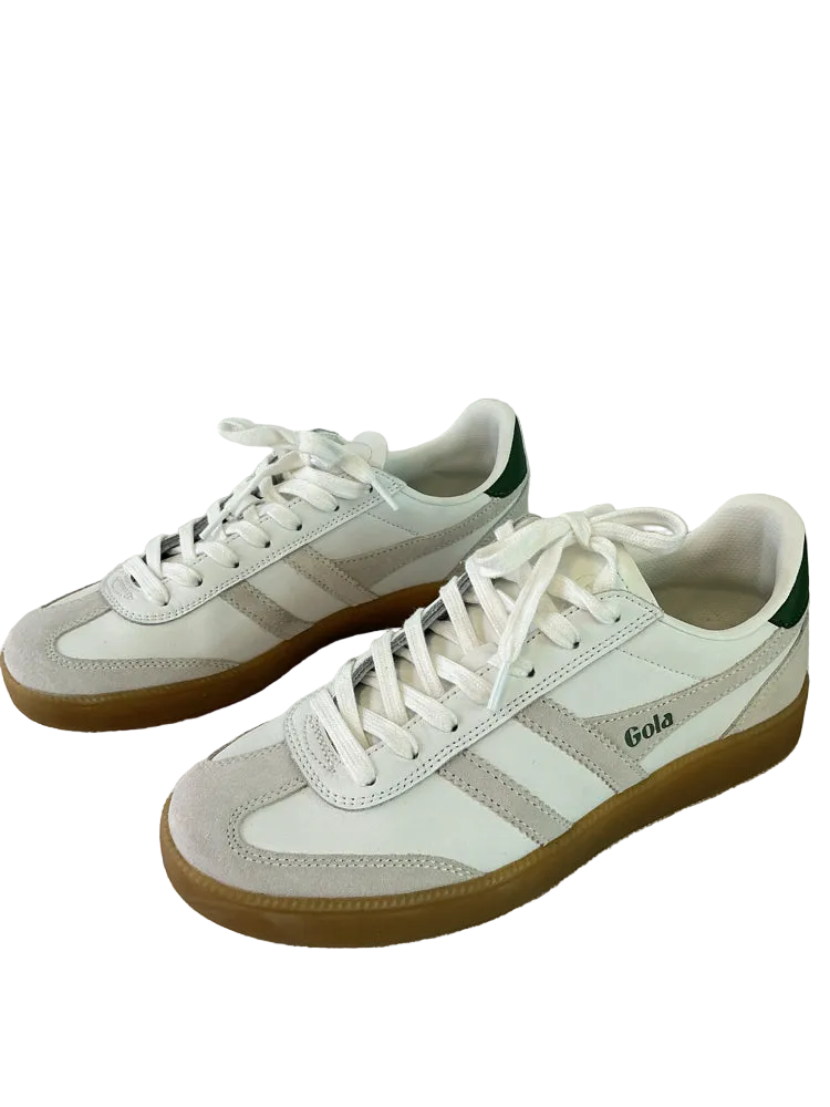 Gola Shoe Size 8.5 White & Green Sneakers