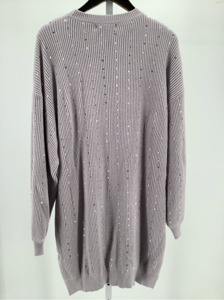 en saison Size M Gray & Silver Arabella Sweaterdress